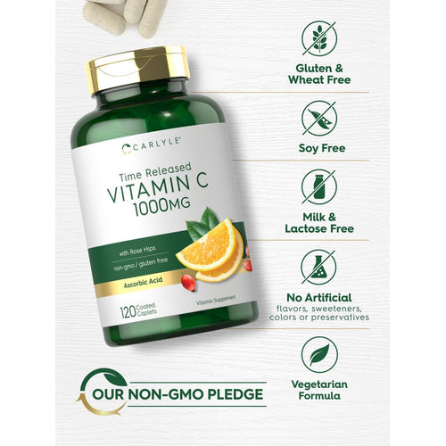 View 5 Vitamin C 1000mg with Rose Hips | 120 Caplets