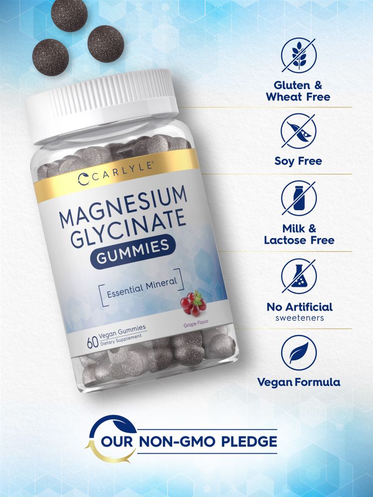 Glycinate de Magnésium | 60 Gummies