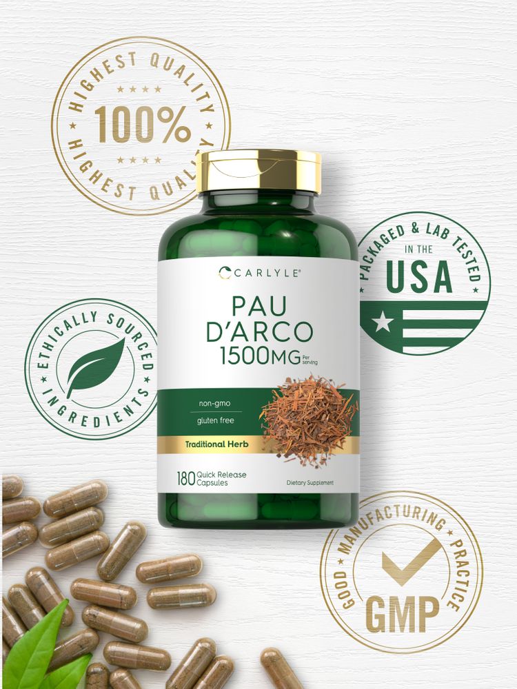 Pau D'Arco 1500 mg par portion | 180 Capsules