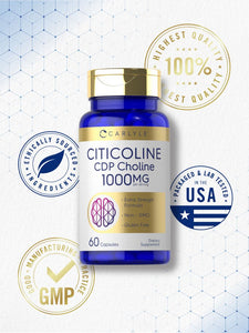 Citicoline CDP Choline 1000mg | 60 Capsules