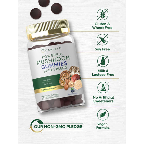 View 5 Complément Alimentaire aux Champignons | 70 Gummies