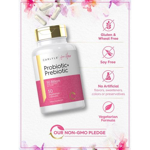 View 5 Probiótico y Prebiótico para Mujeres | 50 Cápsulas