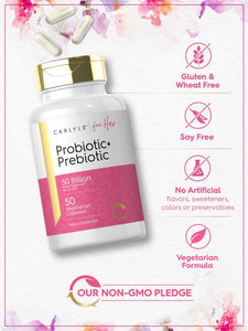 Prebiotic & Probiotic for Her | 50 Capsules