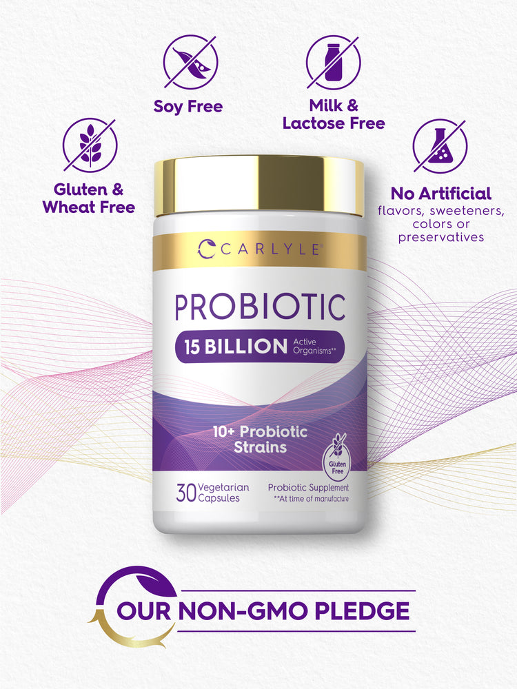 Probiotic Supplement | 15 Billion CFU | 30 Capsules
