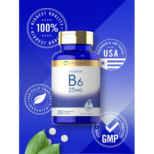 View 5 Vitamina B-6 25mg | 250 Tabletas