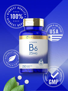 Vitamin B6 | 25mg | 250 Tablets