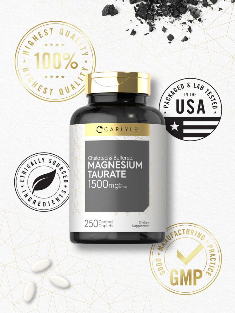 Magnesium Taurate 1500mg | 250 Caplets