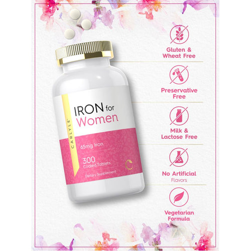 View 5 Hierro para Mujeres 65mg | 300 Tabletas
