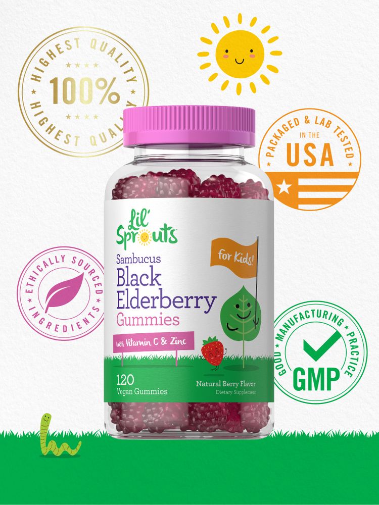 Elderberry Complex for Kids | 120 Gummies