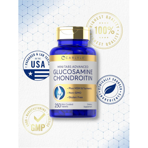View 5 Glucosamine Chondroitin MSM Turmeric | 250 Mini Tablets
