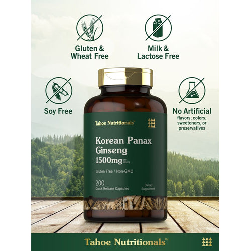 View 5 Korean Panax Ginseng Extract | 200 Capsules