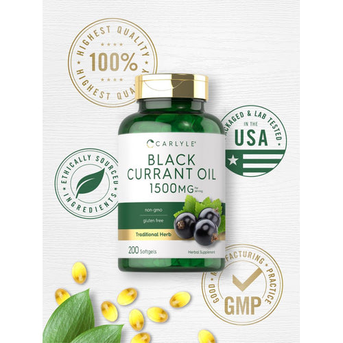 View 5 Aceite de Grosella Negra 1500 mg por porción | 200 Cápsulas Blandas