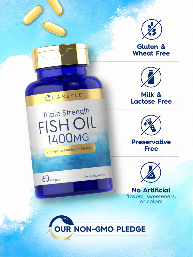 Aceite de Pescado 1360mg | 60 Cápsulas Blandas