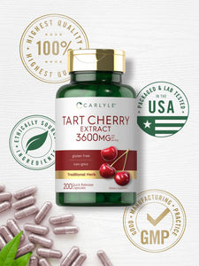 Tart Cherry Extract 3600mg | 200 Capsules