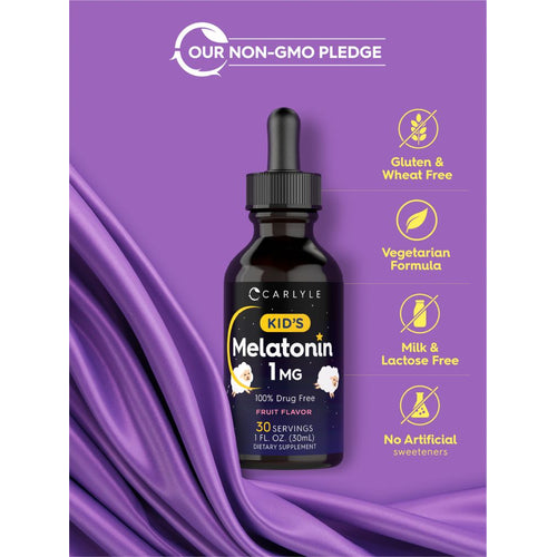 View 5 Melatonina per Bambini 1mg | 2oz Liquido