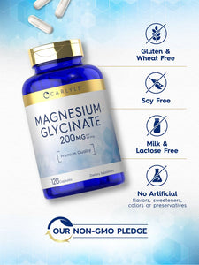 Magnesium Glycinate 200mg | 120 Capsules