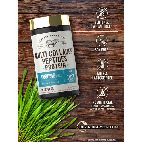 View 5 Multi Collagen Peptides 6000mg | 120 Caplets