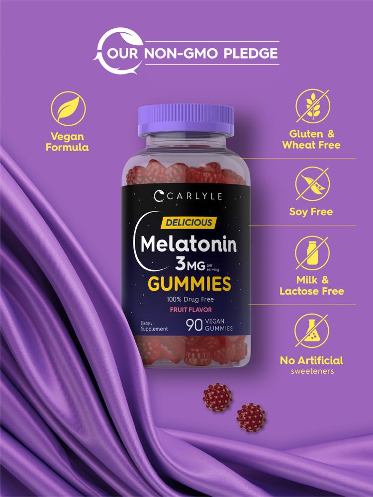 Melatonina 3mg per porzione | 90 Caramelle gommose