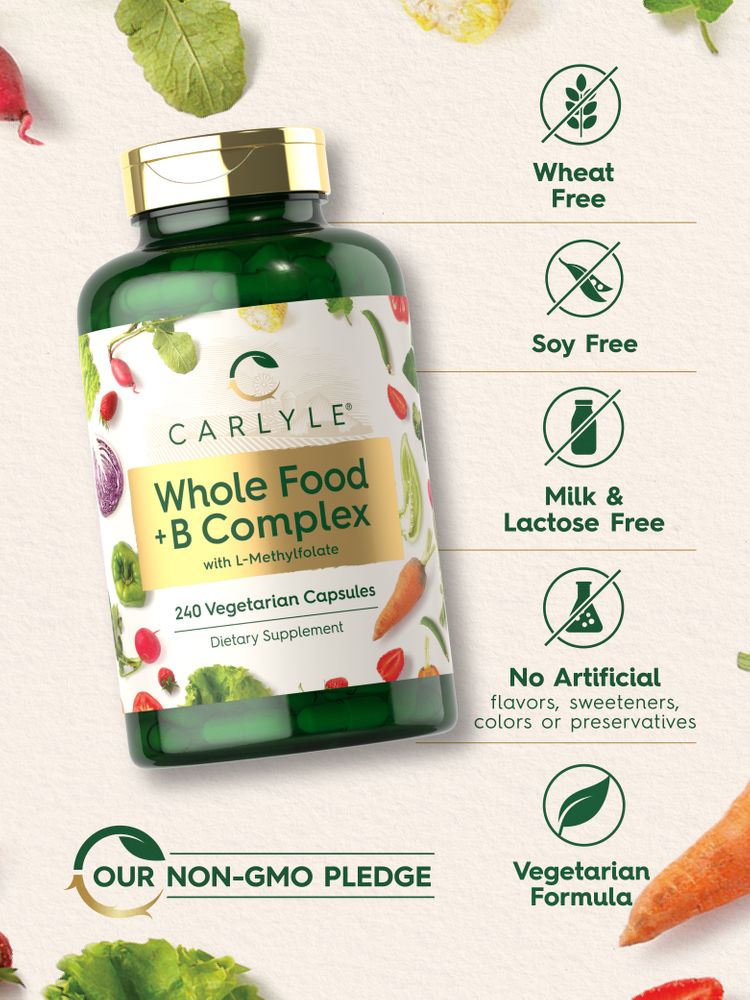 Whole Food Multivitamin with B Complex | 240 Capsules