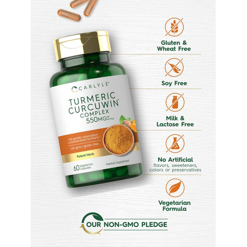 View 5 Turmeric 550mg per serving | 60 Capsules