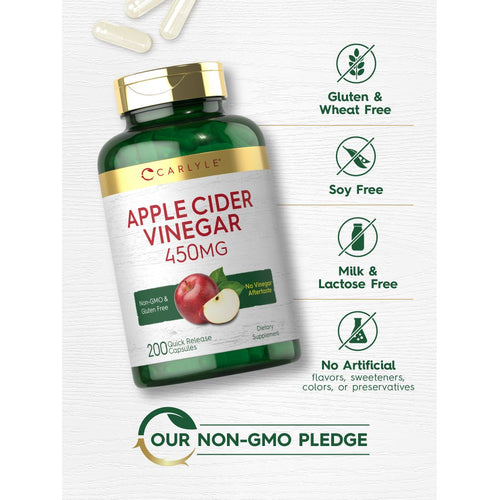 View 5 Apple Cider Vinegar 450mg | 200 Capsules