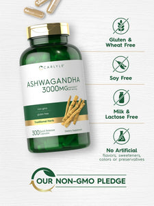 Ashwagandha 3000mg | 300 Capsules