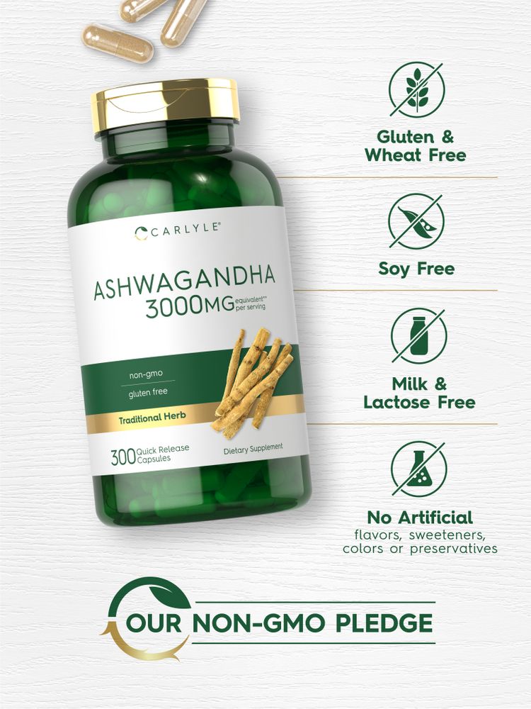 Ashwagandha 3000 mg per dose | 300 Capsule