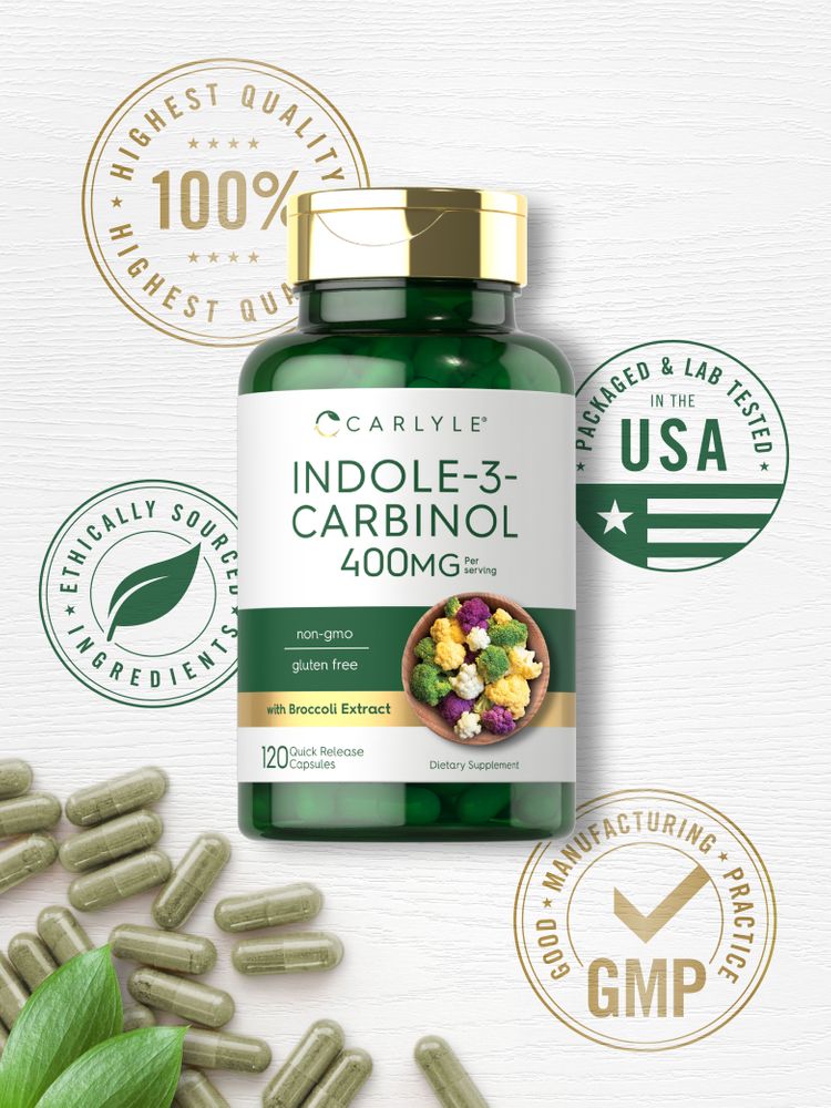 Indole-3-Carbinol 400mg por porção | 120 Cápsulas