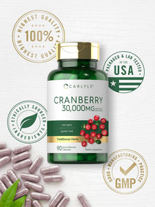 Cranberry Supplement | 30,000mg | 90 Capsules