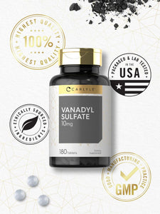 Vanadyl Sulfate 10mg | 180 Tablets