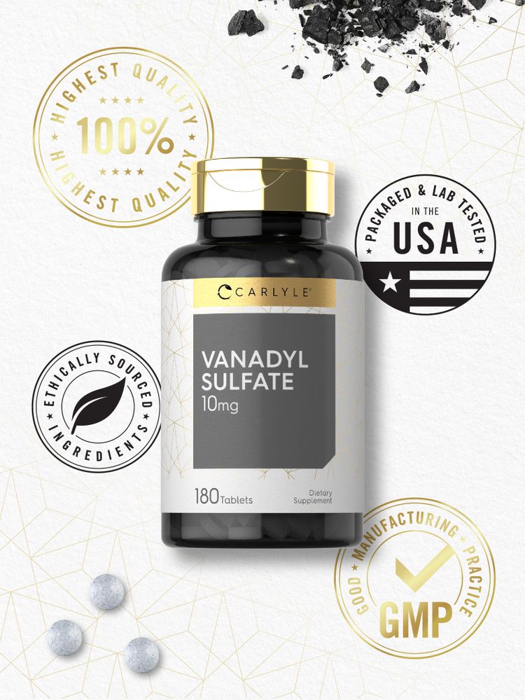 Sulfate de Vanadyle 10mg | 180 Comprimés