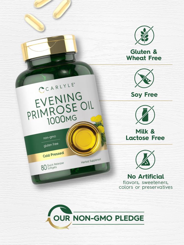 Evening Primrose Oil 1000mg | 80 Softgels