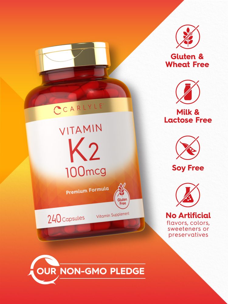 Vitamina K-2 100mcg | 240 Cápsulas