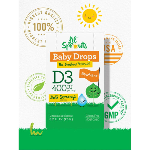 View 5 Vitamin D-3 für Babys 400IE | 0,31oz Flüssigkeit