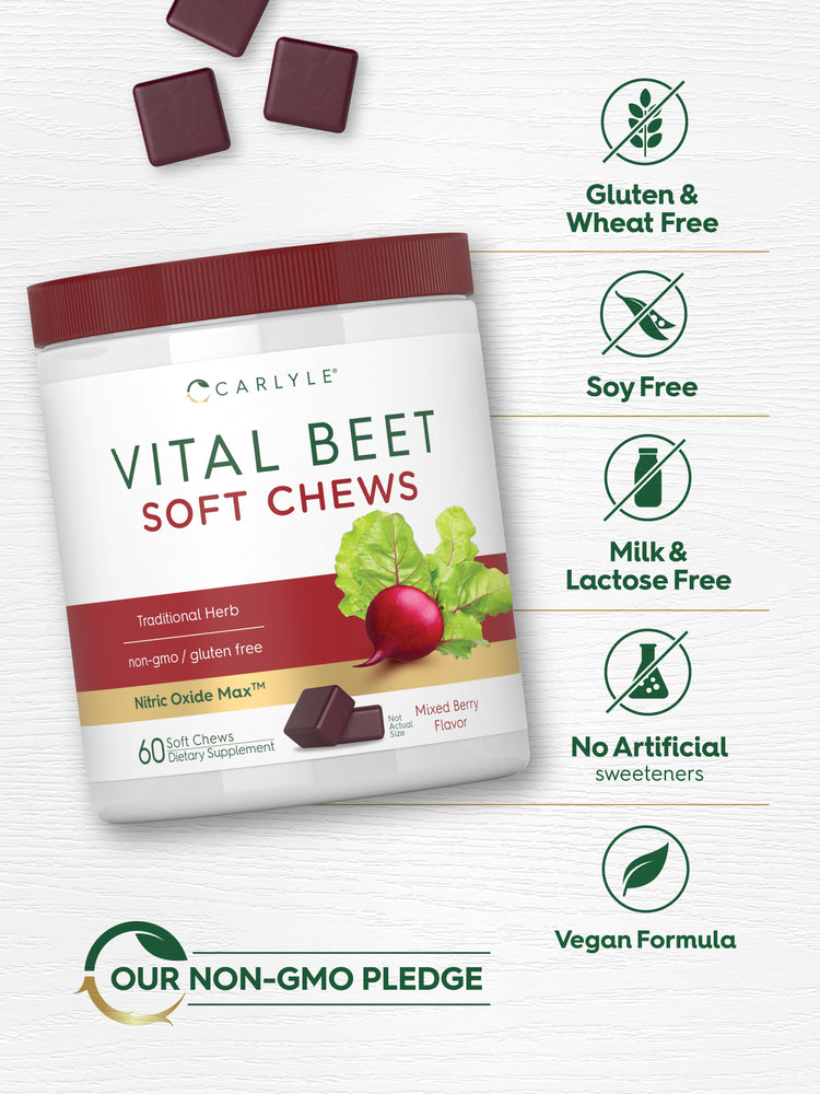 Beet Root Soft Chews | 60 Count
