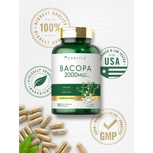 View 5 Bacopa Monnieri 2000mg por porção | 180 Cápsulas