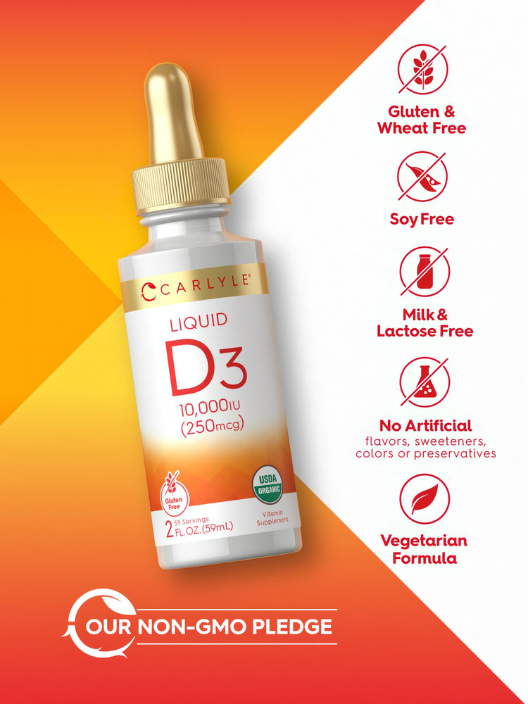 Vitamin D3 Liquid Drops 10,000 IU (250 mcg)