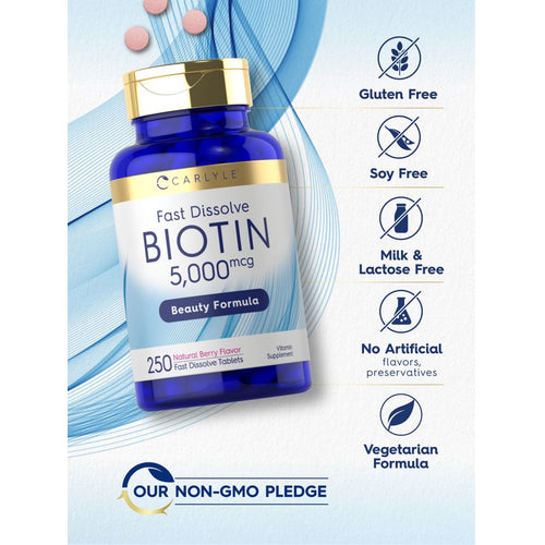 View 5 Biotina 5000 mcg | 250 Compresse a Scioglimento Rapido