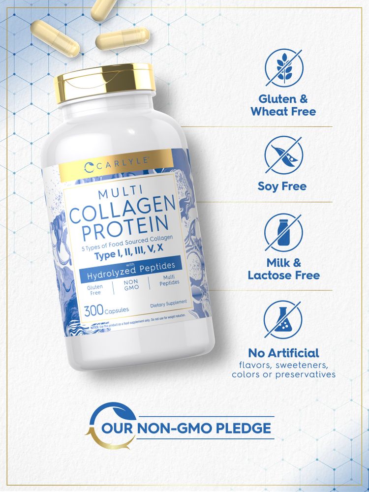 Multi-Kollagen-Protein | 300 Kapseln