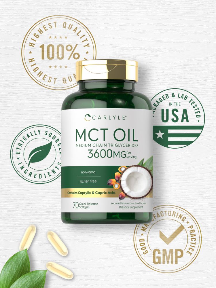 MCT Oil 3600mg per serving | 70 Softgels