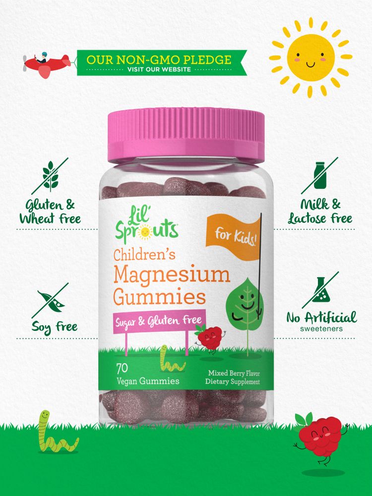 Magnésium pour enfants | 70 Gummies