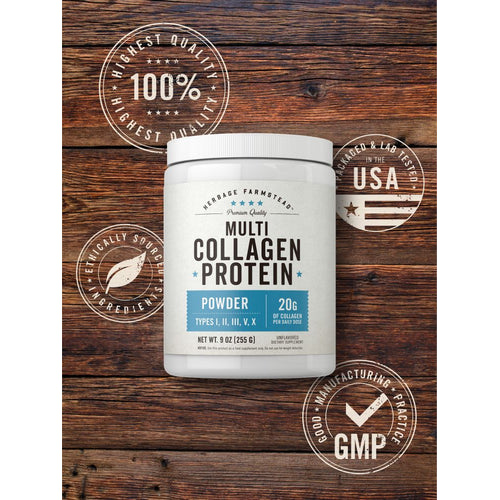 View 5 Proteína de Colágeno Múltiple | Polvo de 9oz