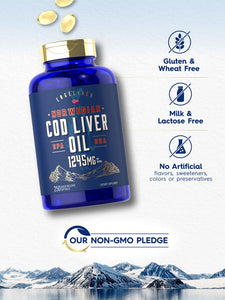 Cod Liver Oil 1245mg | 250 Softgels