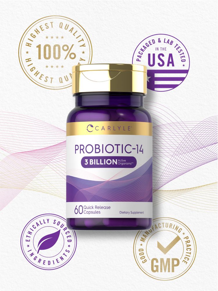 Probiotic | 3 Billion CFU | 60 Capsules