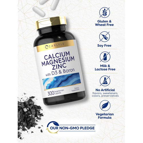View 5 Calcio Magnesio Zinc con Vitamina D3 y Boro | 300 Cápsulas