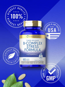 Vitamin B Complex with Vitamin C | 180 Tablets
