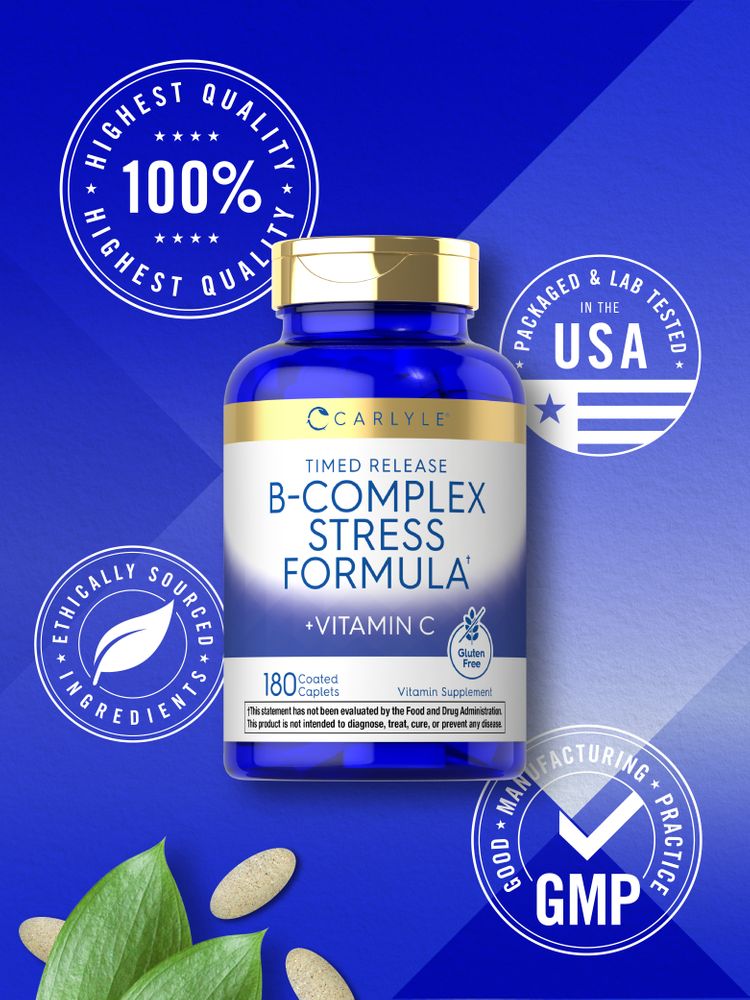 Complexe de Vitamine B avec Vitamine C | 180 Comprimés