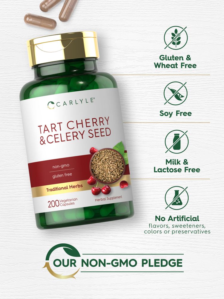 Tart Cherry & Celery Seed | 200 Capsules