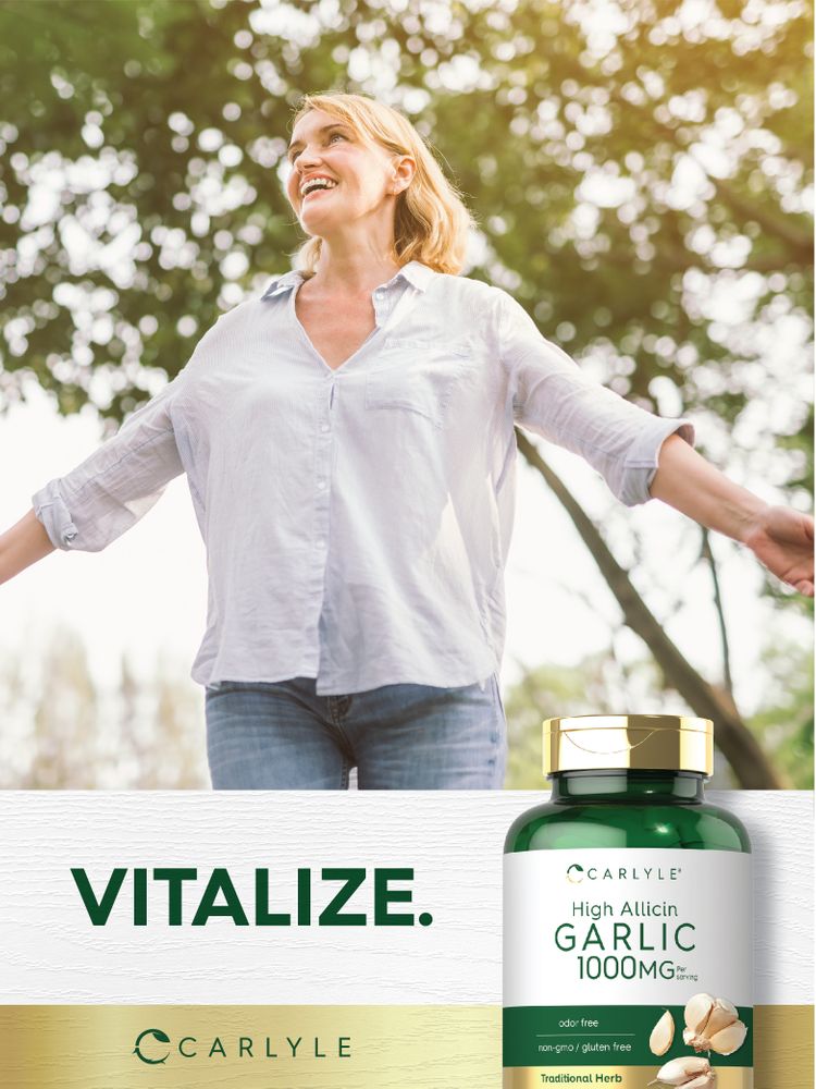 Garlic High Allicin 1000mg per serving | 180 Caplets