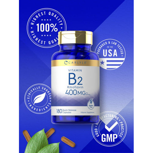 View 6 Vitamin B-2 400mg per serving | 180 Capsules